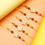 Pack Of 5 Caramel Spinning Rakhi