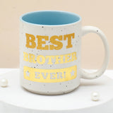 Spinning Rhinestone Rakhi for Brother with Best Brother Ever Mug