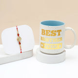 Spinning Rhinestone Rakhi for Brother with Best Brother Ever Mug