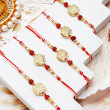 Pack Of 5 Stone Embeded Rakhi