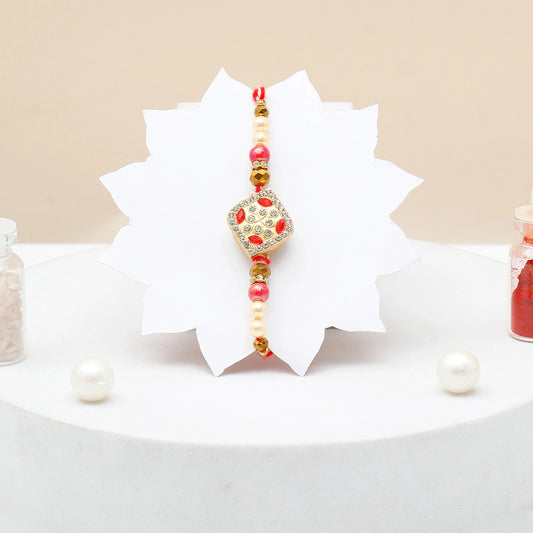 Pearl Spinning Rakhi for Brother with Best Brother Ever Mug