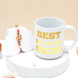 Diamond Pearl Rakhi Gift Set for Brother with Mug