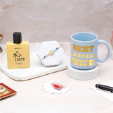 Paisley Evil Eye Charm Rakhi & UXR Royal Life Perfume Mug Set