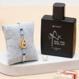 Evil Eye Rakhi for Brother with Perfume - Paisley Charm Rakhi & UXR Royal Life