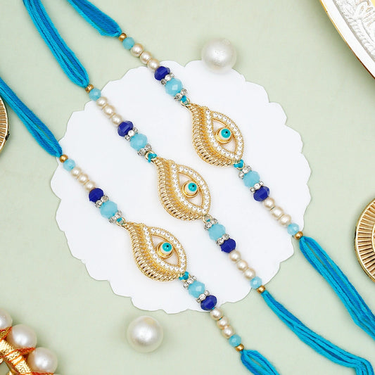 Pack Of 3 Divya Drishti Evil Eye Rakhi