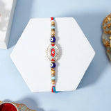 Evil Eye Rakhi for Brother with Perfume - Red Pave Charm Rakhi & UXR Royal Life