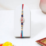Double Ring Evil Eye Rakhi Gift Set for Brother with Mug