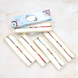 Pack Of 5 Kundan Nazar Evil Eye Rakhi