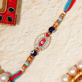 Pack Of 5 Kundan Nazar Evil Eye Rakhi