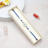 Double Ring & Teardrop Evil Eye Rakhi Set