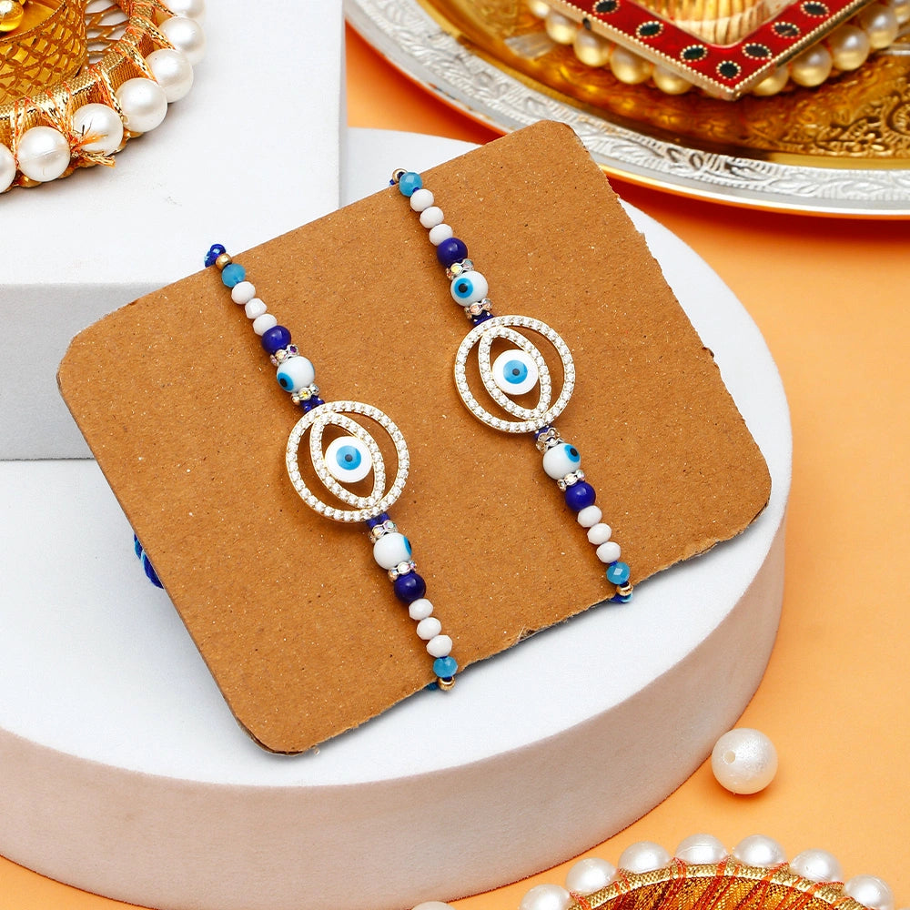 Pack Of 2 Nazar Suraksha Evil Eye Rakhi