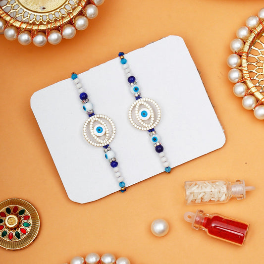 Pack Of 2 Nazar Suraksha Evil Eye Rakhi