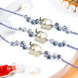 Pack Of 3 Elephant Blue Stone Rakhi
