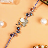 Elephant Blue Stone Rakhi