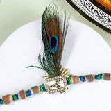 Pack Of 5 Krishna Morpankh Rakhi