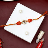 Pack Of 2 Red Leaf Stone Rakhi