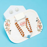 Twin Strand Wooden Evil Eye Rakhi Set