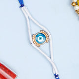 Pack Of 2 Evil Eye Charm Rakhi with White Dori