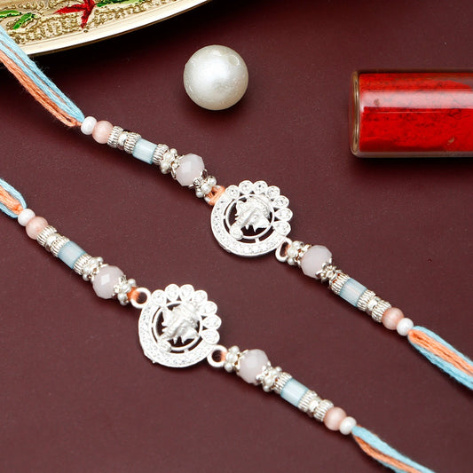 Pack Of 2 Ganesha Pastel Rakhi