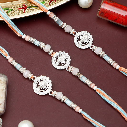Pack Of 3 Ganesha Pastel Rakhi