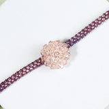 Pack Of 2 Blush Bloom Crystal Rakhi