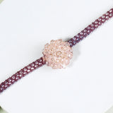 Pack Of 3 Blush Bloom Crystal Rakhi