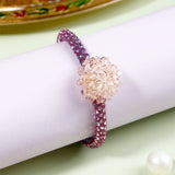 Pack Of 5 Blush Bloom Crystal Rakhi
