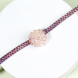 Pack Of 5 Blush Bloom Crystal Rakhi