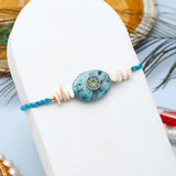 Turquoise Stone Rakhi