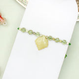 Olive Leaf Crystal Rakhi