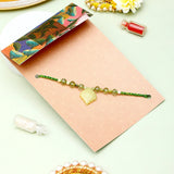 Olive Leaf Crystal Rakhi