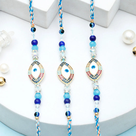 Pack Of 3 Nazar Evil Eye Rakhi