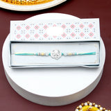 Pack Of 3 Silver Ganesha Mint Rakhi