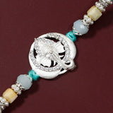 Pack Of 3 Silver Ganesha Mint Rakhi