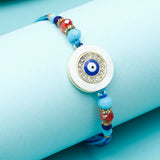 Pack Of 3 Rhinestone Evil Eye Marble Rakhi