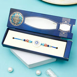 Rhinestone Evil Eye Marble Rakhi