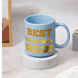 Blue Rhinestone Rakhi Gift Set for Brother with Best Brother Ever Mug