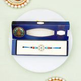 Rhinestone Evil Eye Floral Rakhi