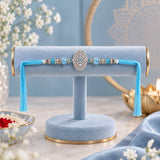Royal Blue & Silver Rakhi For Brother