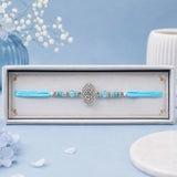 Royal Blue & Silver Rakhi For Brother