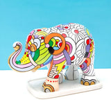 Happy Peace, Love & Music Elephant Statue | By Elephant Parade