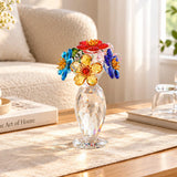 Rainbow Blossom Crystal Vase