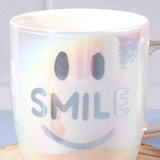 Smile Face Iridescent Ceramic Mug