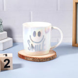 Smile Wavy Text Iridescent Ceramic Mug