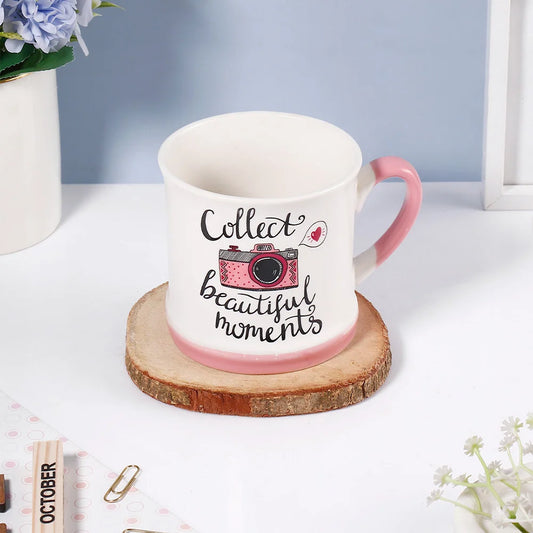 Collect Beautiful Moments Camera Ceramic Mug