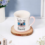 Take Me & Let's Go Travel Camera Ceramic Mug