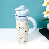 Panda Print Sipper Tumbler with Handle