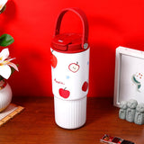 Apple and Strawberry Print Sipper Tumbler