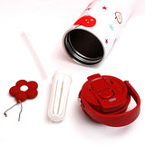 Apple and Strawberry Print Sipper Tumbler