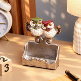 Owl Couple Polyresin Showpiece
